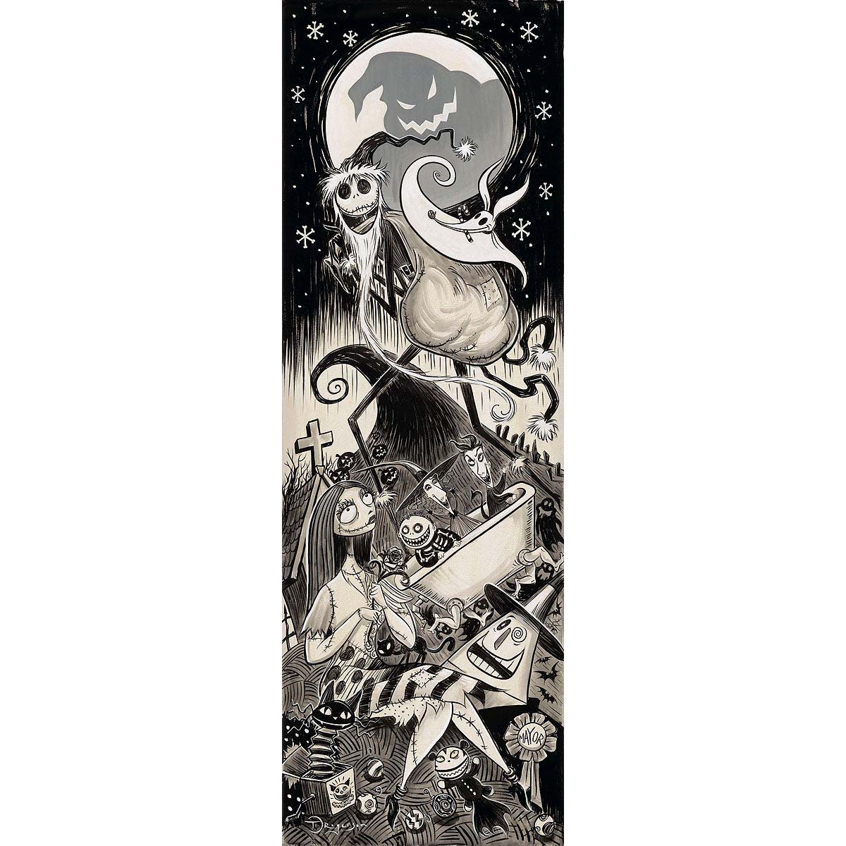 Tim Rogerson Disney Twas the Nightmare Before Christmas Limited Edition Canvas Giclee