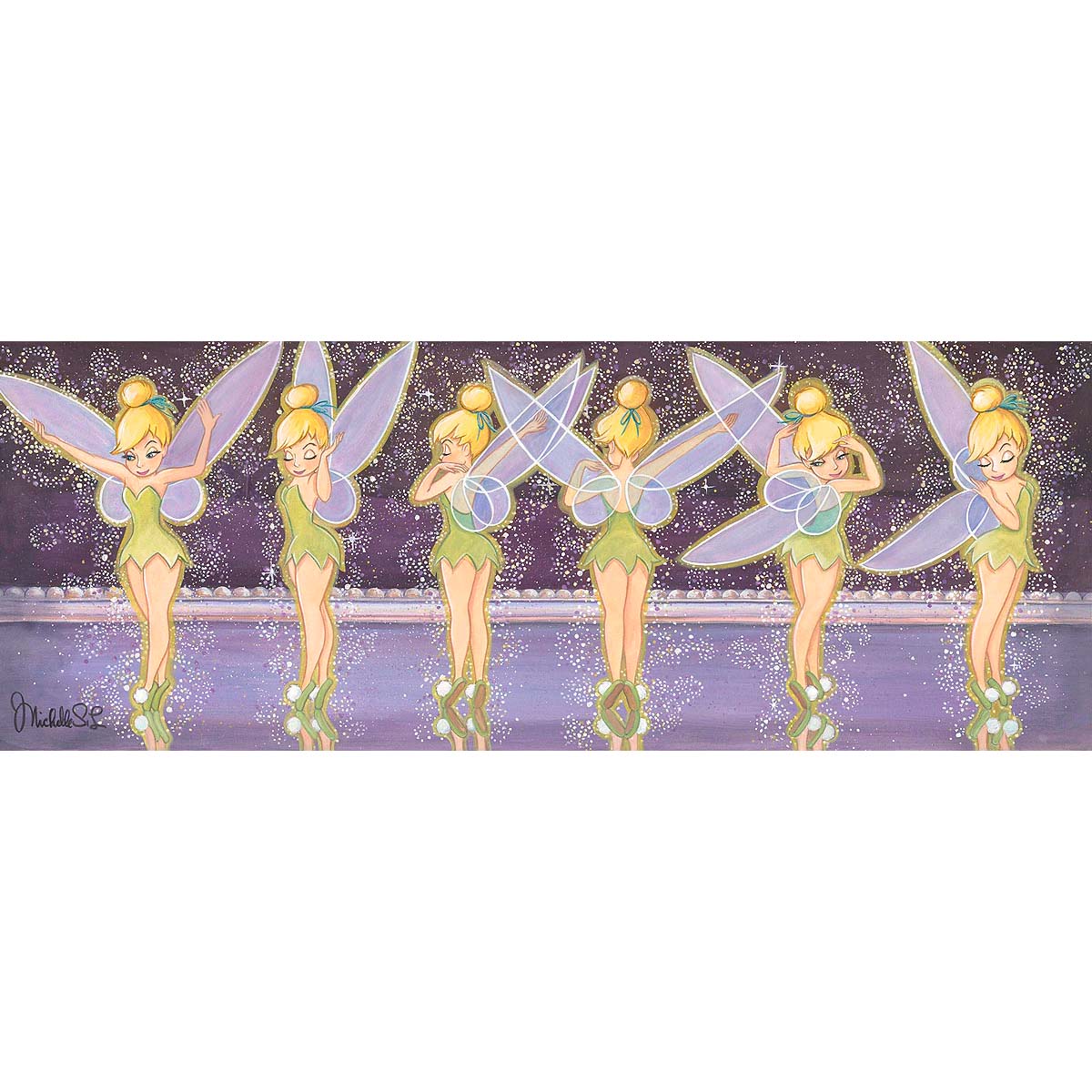 Michelle St. Laurent Disney "Tink Twist" Limited Edition Canvas Giclee