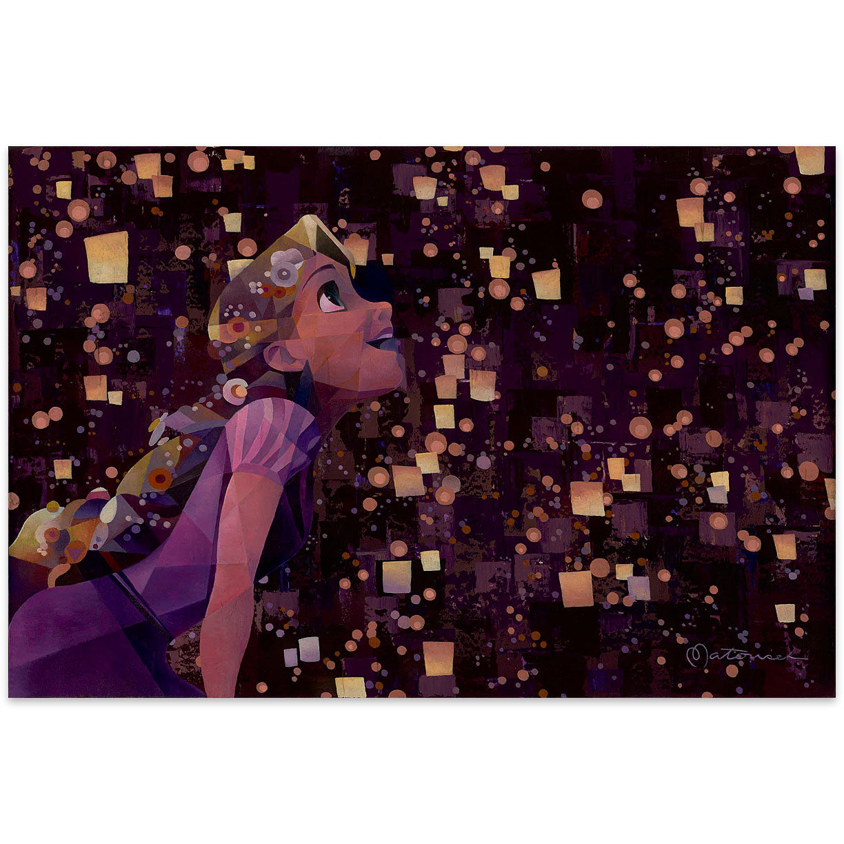 Tom Matousek Disney At Last, I See the Light Limited Edition Canvas Giclee