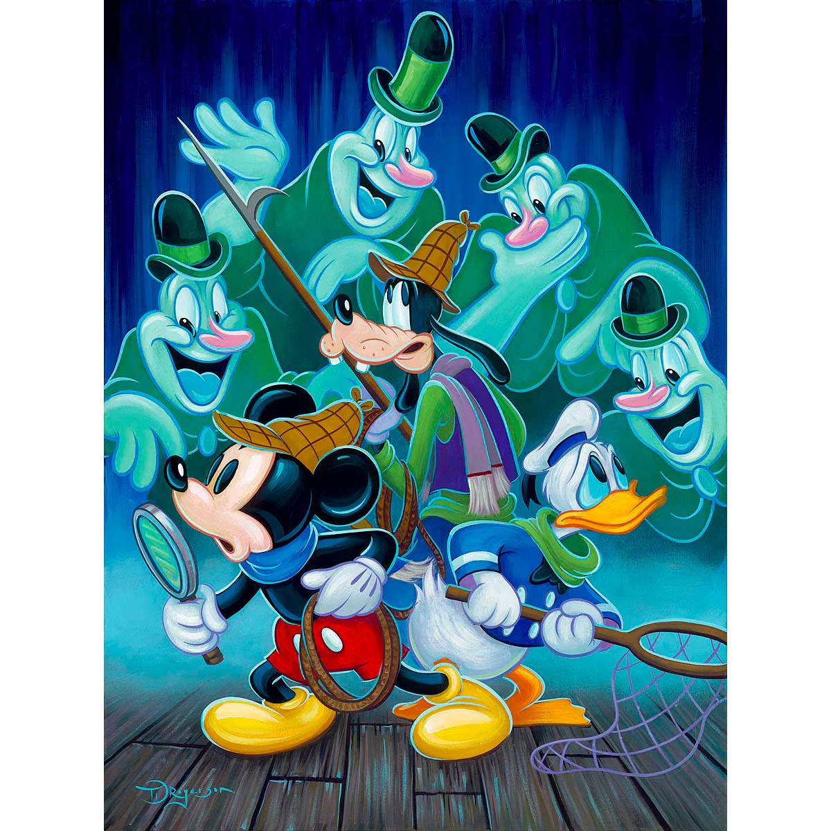 Tim Rogerson Disney Ghost Chasers Limited Edition Canvas Giclee