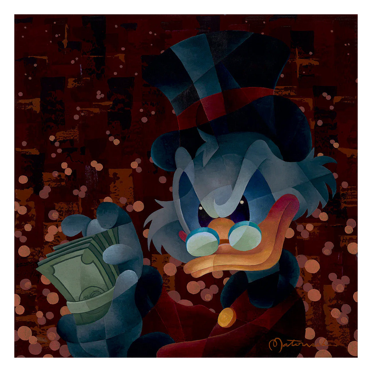 Tom Matousek Disney McScrooged Limited Edition Canvas Giclee