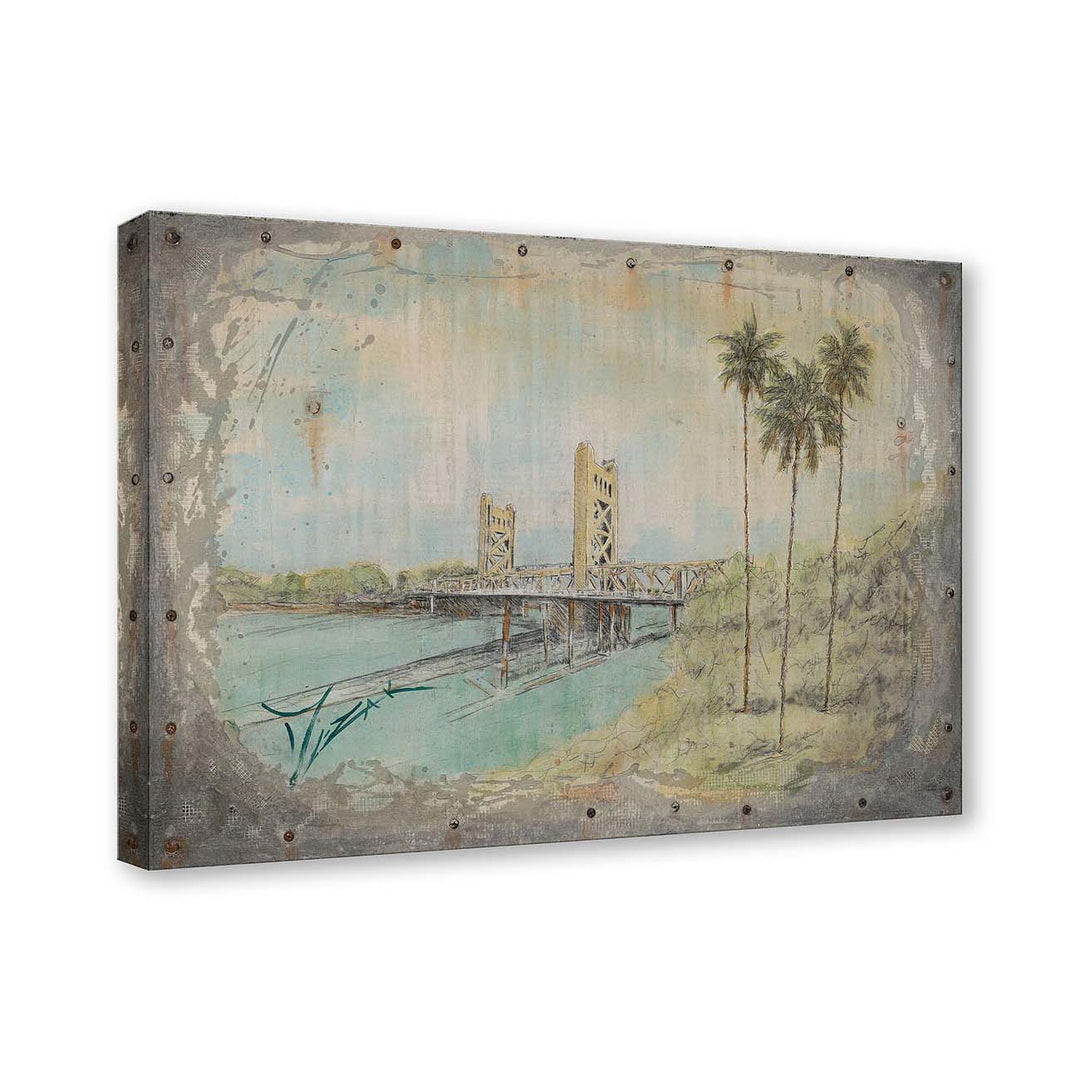 Trevor Mezak Disney Tower Bridge (Treasure) Limited Edition Canvas Giclee