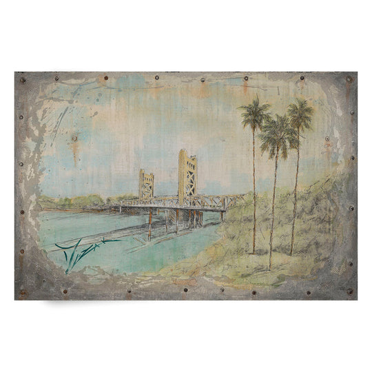 Trevor Mezak Disney Tower Bridge (Treasure) Limited Edition Canvas Giclee