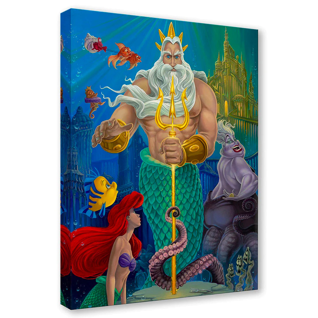 Jared Franco Disney Triton's Kingdom Limited Edition Canvas Giclee