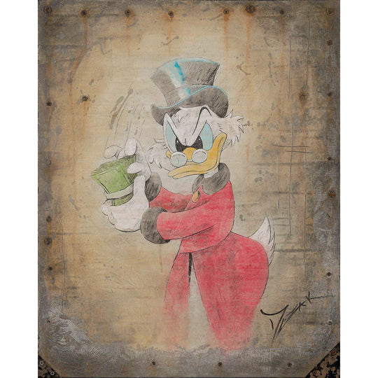 Trevor Mezak Disney Uncle Scrooge McDuck Limited Edition Canvas Giclee