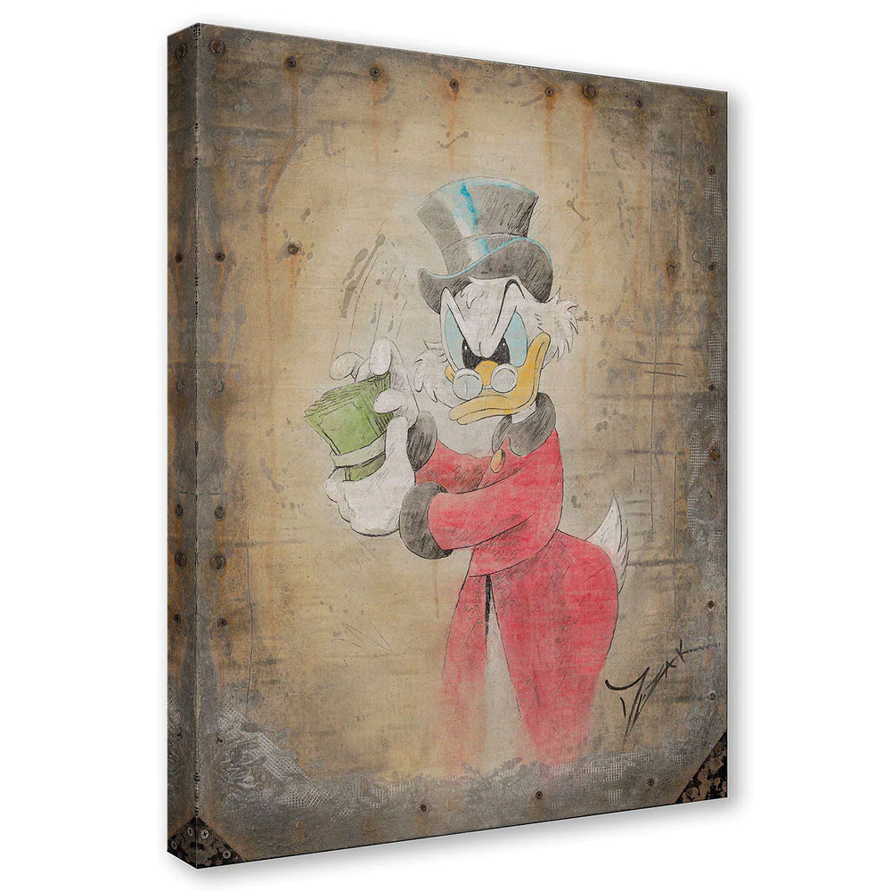 Trevor Mezak Disney Uncle Scrooge McDuck Limited Edition Canvas Giclee