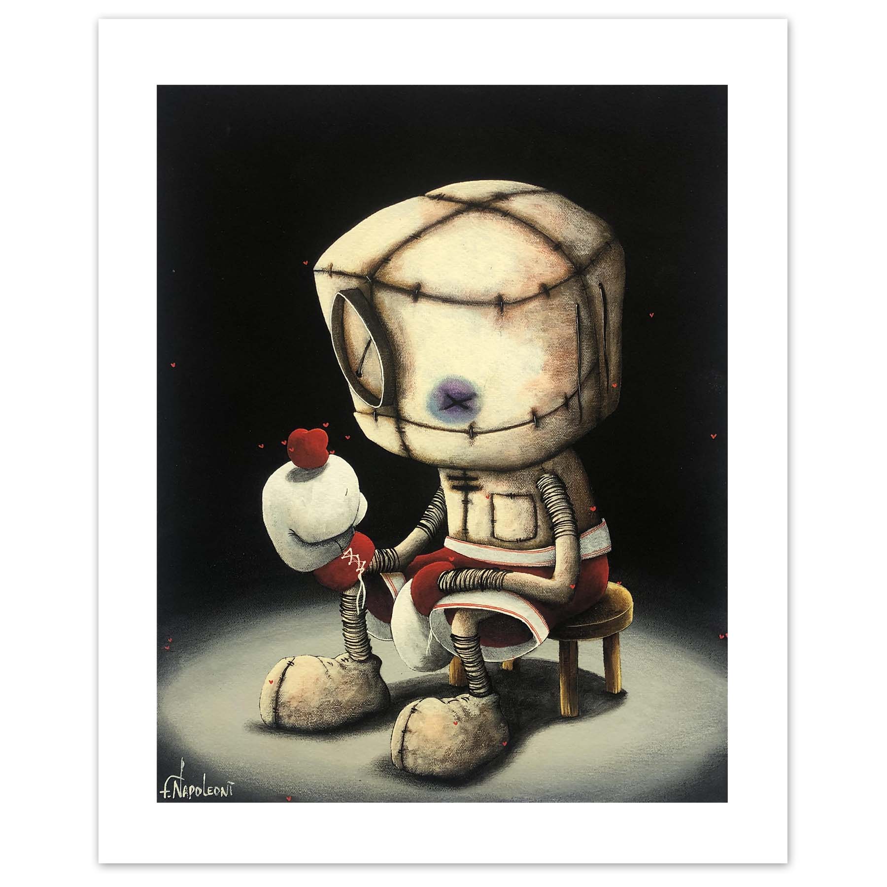 Fabio Napoleoni We Fight For What We Love Limited Edition Paper or Canvas Giclee