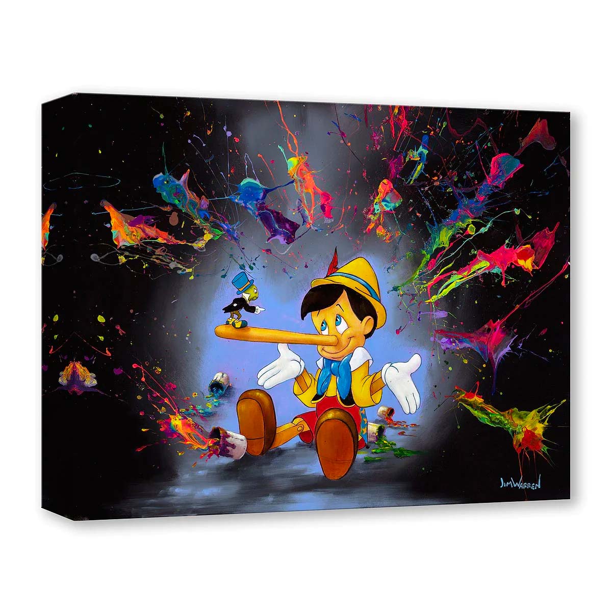 Jim Warren Disney "Who Spilled the Paint?" Limited Edition Canvas Giclee