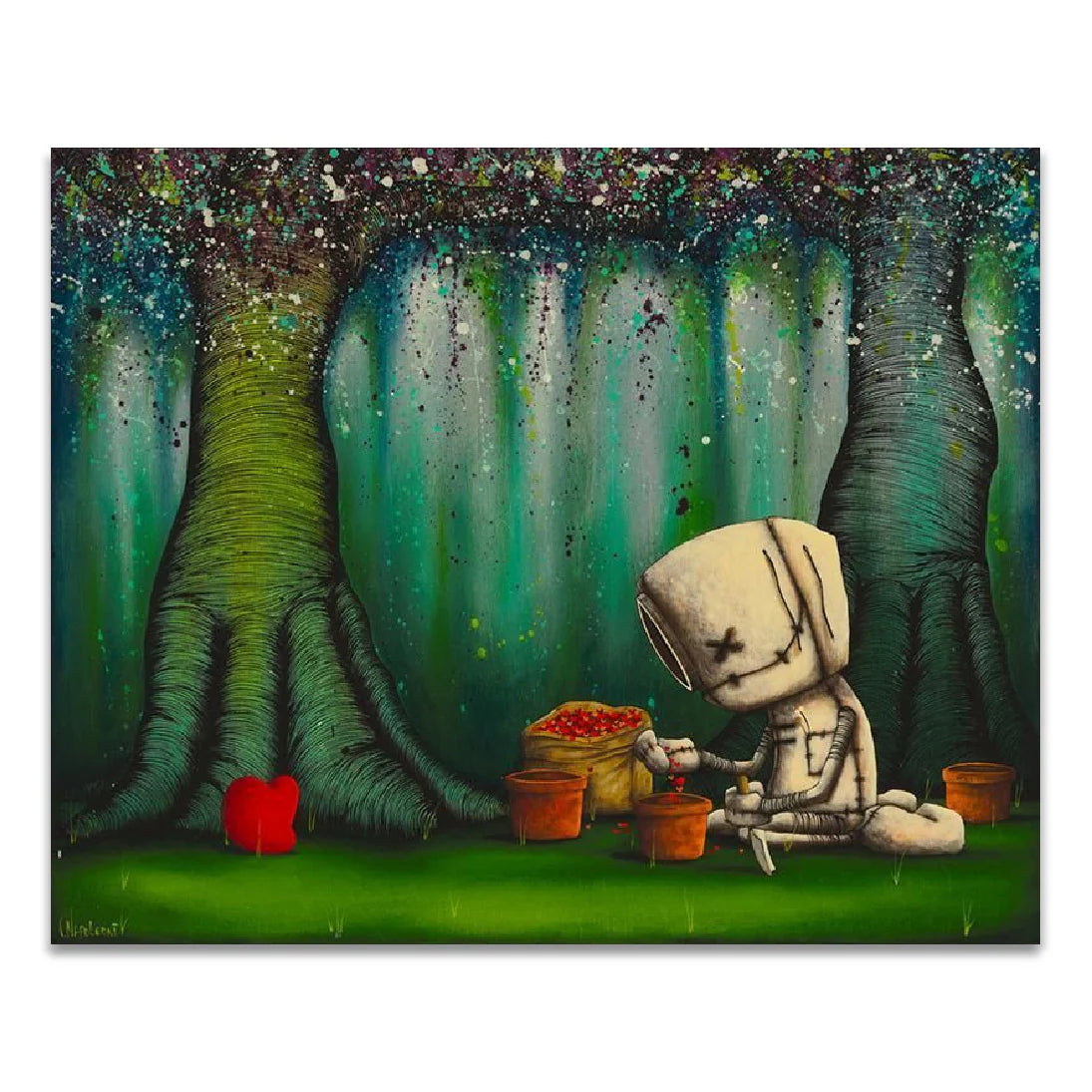 Fabio Napoleoni "With Love Hope Grows" Limited Edition Canvas Giclee