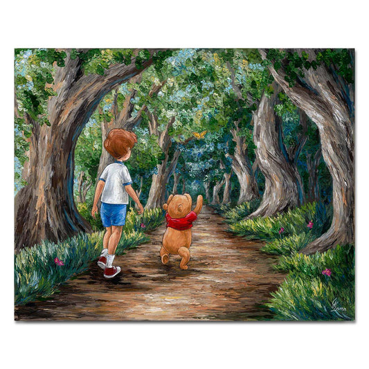 Jennifer Lanna Disney "Wooded Path" Limited Edition Canvas Giclee