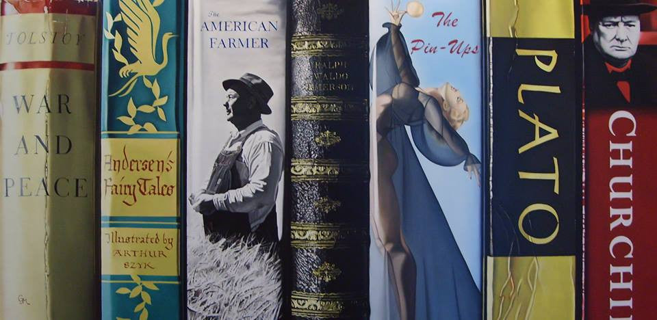John-Mark Gleadow Bibliotheque II Limited Edition Canvas Giclee