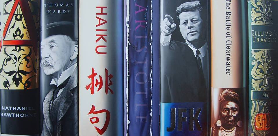John-Mark Gleadow Bibliotheque III Limited Edition Canvas Giclee