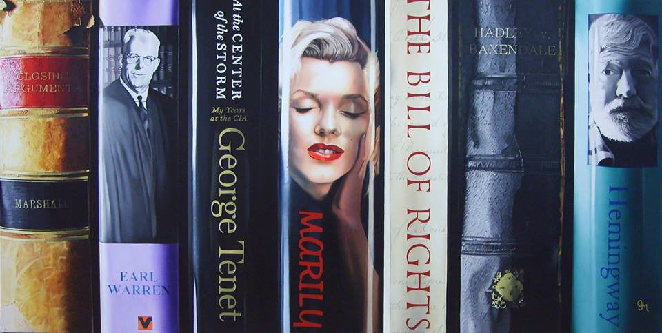 John-Mark Gleadow Bibliotheque IV Limited Edition Canvas Giclee