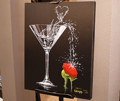 Michael Godard "Raining Romance" Limited Edition Canvas Giclee