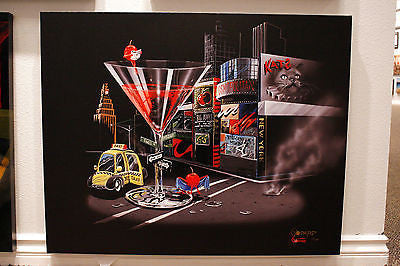 Michael Godard Cherry Cosmo Limited Edition Canvas Giclee