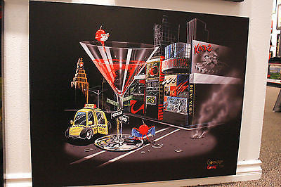 Michael Godard Cherry Cosmo Limited Edition Canvas Giclee