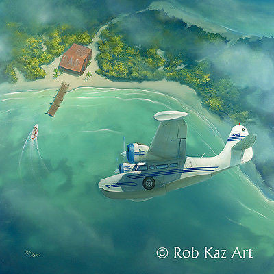 Rob Kaz "Watering Hole" Canvas Giclee