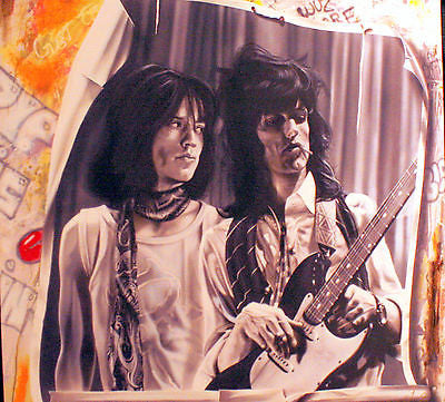 Stickman No Colors Anymore, I Want Them to Turn Black (Mick and Keith) Limited Edition Canvas Giclee