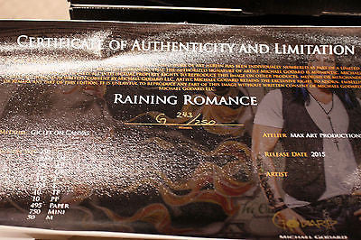 Michael Godard "Raining Romance" Limited Edition Canvas Giclee
