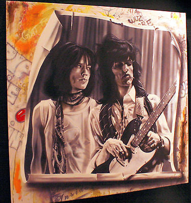 Stickman No Colors Anymore, I Want Them to Turn Black (Mick and Keith) Limited Edition Canvas Giclee