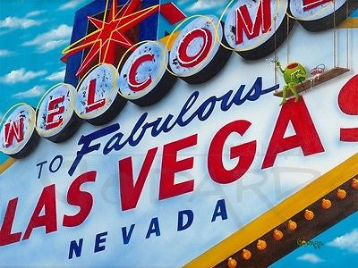 Michael Godard Welcome to Vegas Limited Edition Canvas Giclee