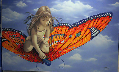 Michael Godard "Butterfly" Limited Edition Canvas Giclee