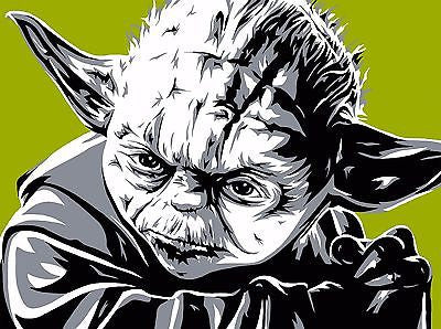 Allison Lefcort Star Wars Yoda Limited Edition Canvas Giclee