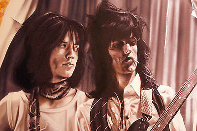 Stickman No Colors Anymore, I Want Them to Turn Black (Mick and Keith) Limited Edition Canvas Giclee