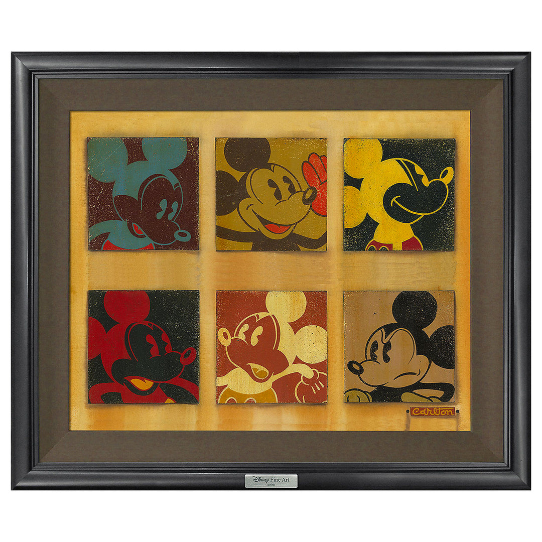 Trevor Carlton Disney 6 Up Mickey Limited Edition Canvas Giclee