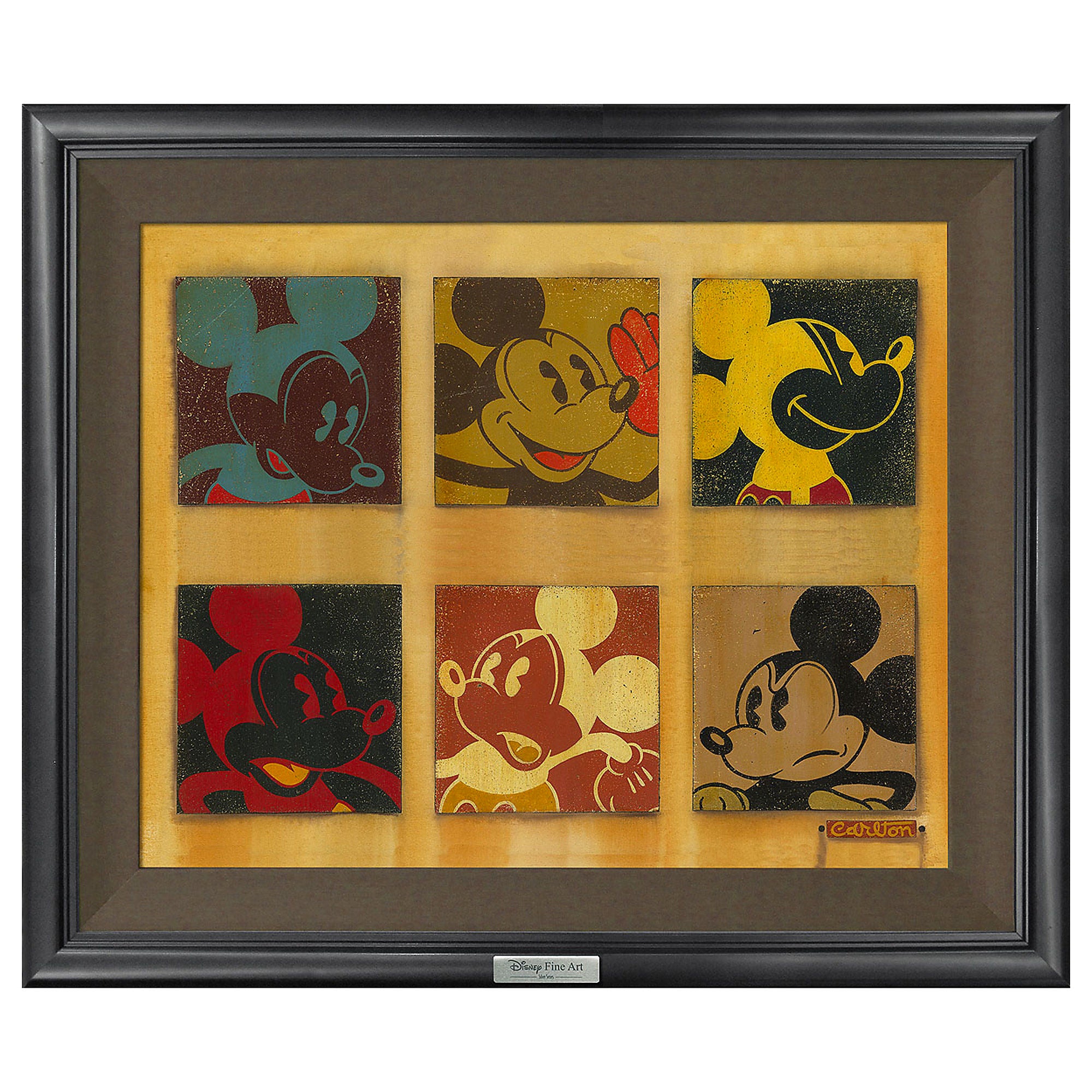 Trevor Carlton Disney 6 Up Mickey Limited Edition Canvas Giclee