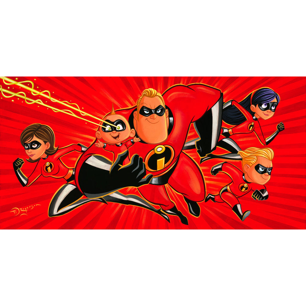 Tim Rogerson Disney A Whole Family of Supers Limited Edition Canvas Giclee