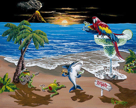 Michael Godard "Key to Paradise" Limited Edition Canvas Giclee