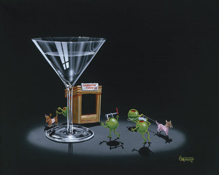 Michael Godard Hair of the Dog Limited Edition Canvas Giclee
