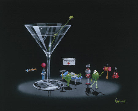 Michael Godard Knocked Out Limited Edition Canvas Giclee
