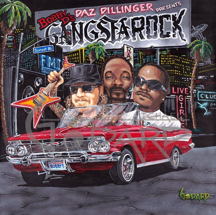 Michael Godard "Gangsta Rock" Limited Edition Canvas Giclee