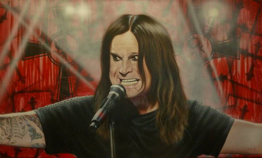 Stickman "Ain't No Messiah, Just Your Pariah" (Ozzy Osbourne) Limited Edition Canvas Giclee