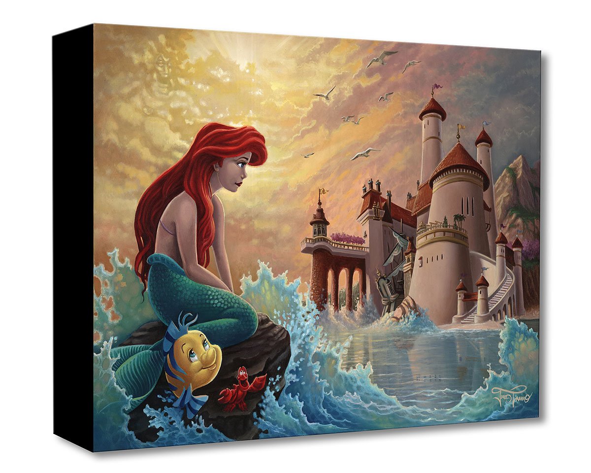 Jared Franco Disney "Ariel's Daydream" Limited Edition Canvas Giclee