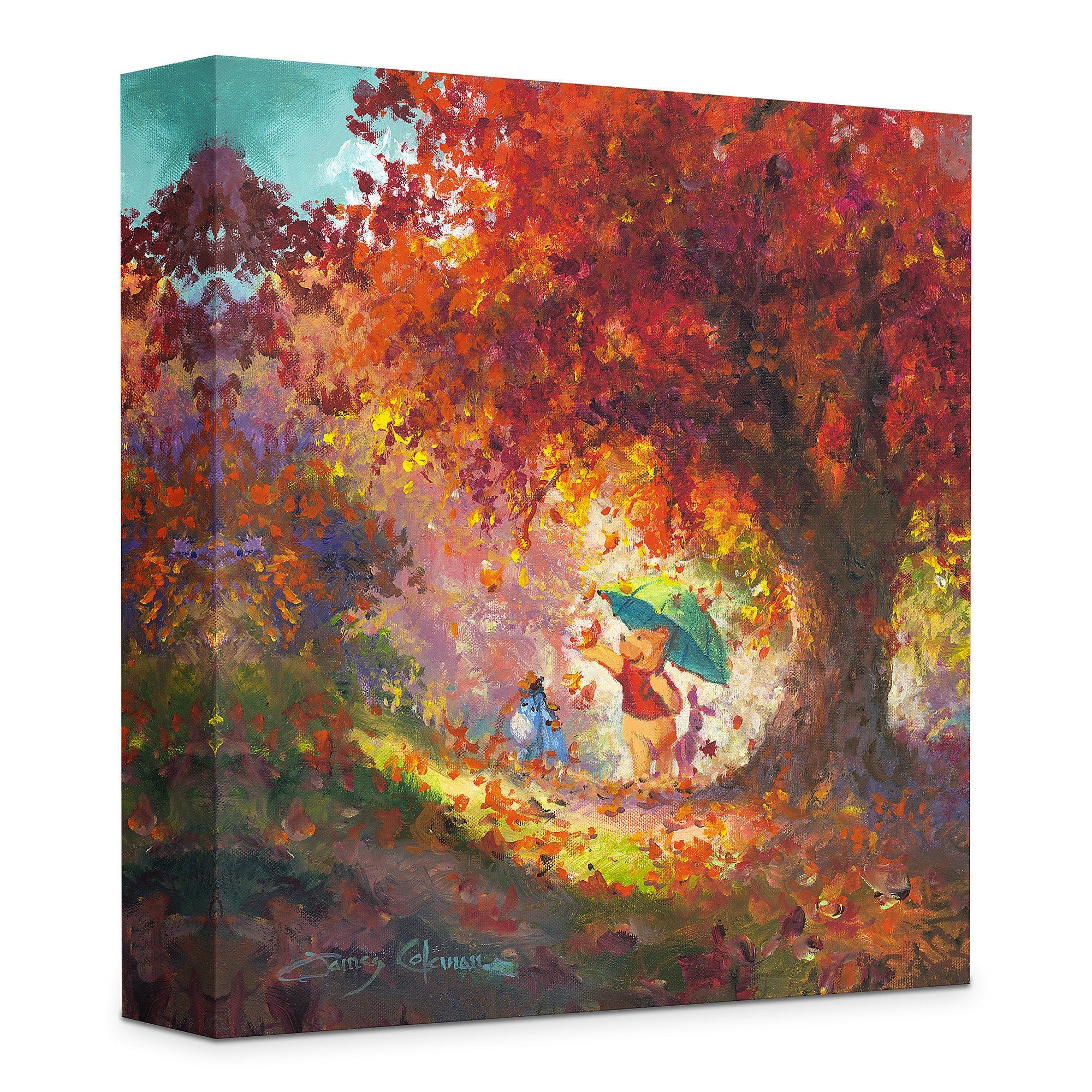 James Coleman Disney Autumn Leaves Gently Falling Limited Edition Canvas Giclee