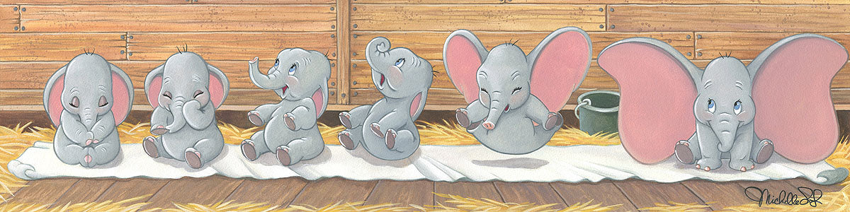 Michelle St. Laurent Disney Baby Dumbo Limited Edition Canvas Giclee