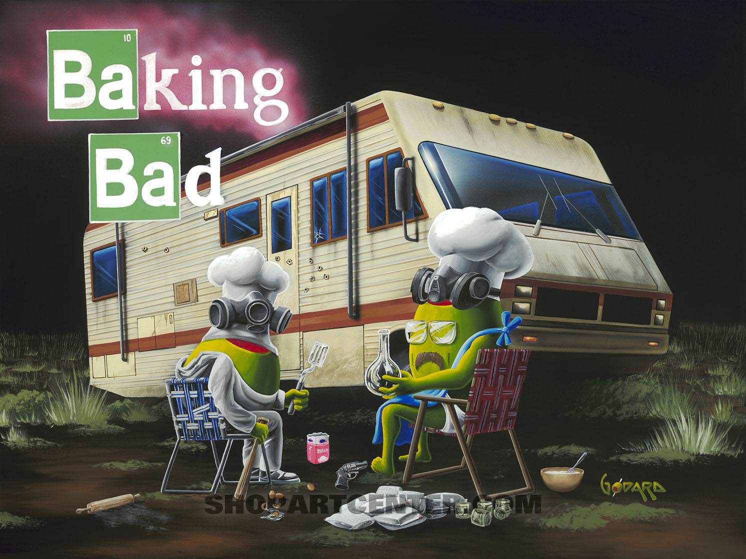 Michael Godard "Baking Bad" Limited Edition Canvas Giclee