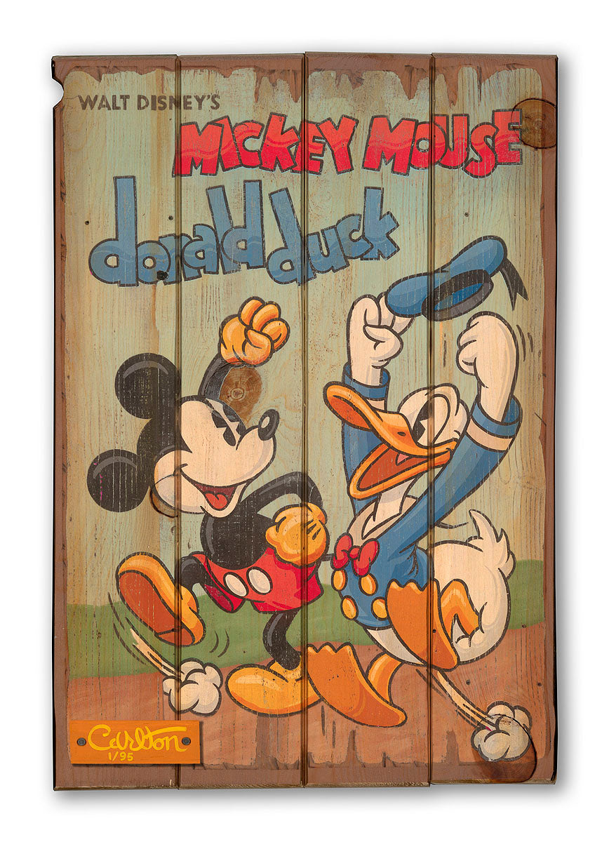 Trevor Carlton Disney "Best Pals" Vintage Classics Edition • Reclaimed Wood