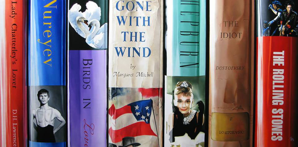 John-Mark Gleadow Bibliotheque VII Limited Edition Canvas Giclee
