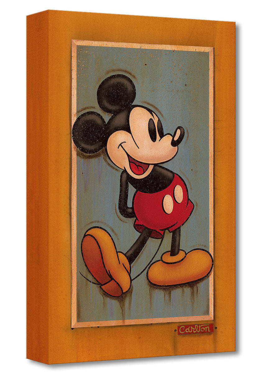 Trevor Carlton Disney Vintage Mickey Limited Edition Canvas Giclee