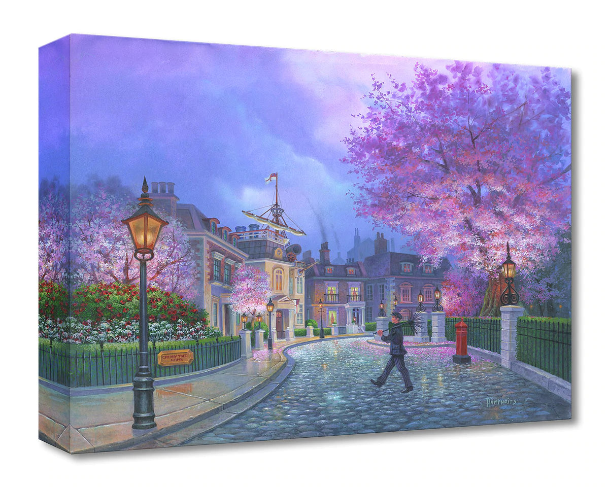 Michael Humphries Disney "Cherry Tree Lane" Limited Edition Canvas Giclee