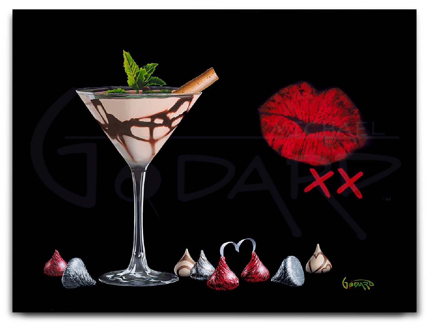 Michael Godard "Chocolate Kisses" Limited Edition Giclee
