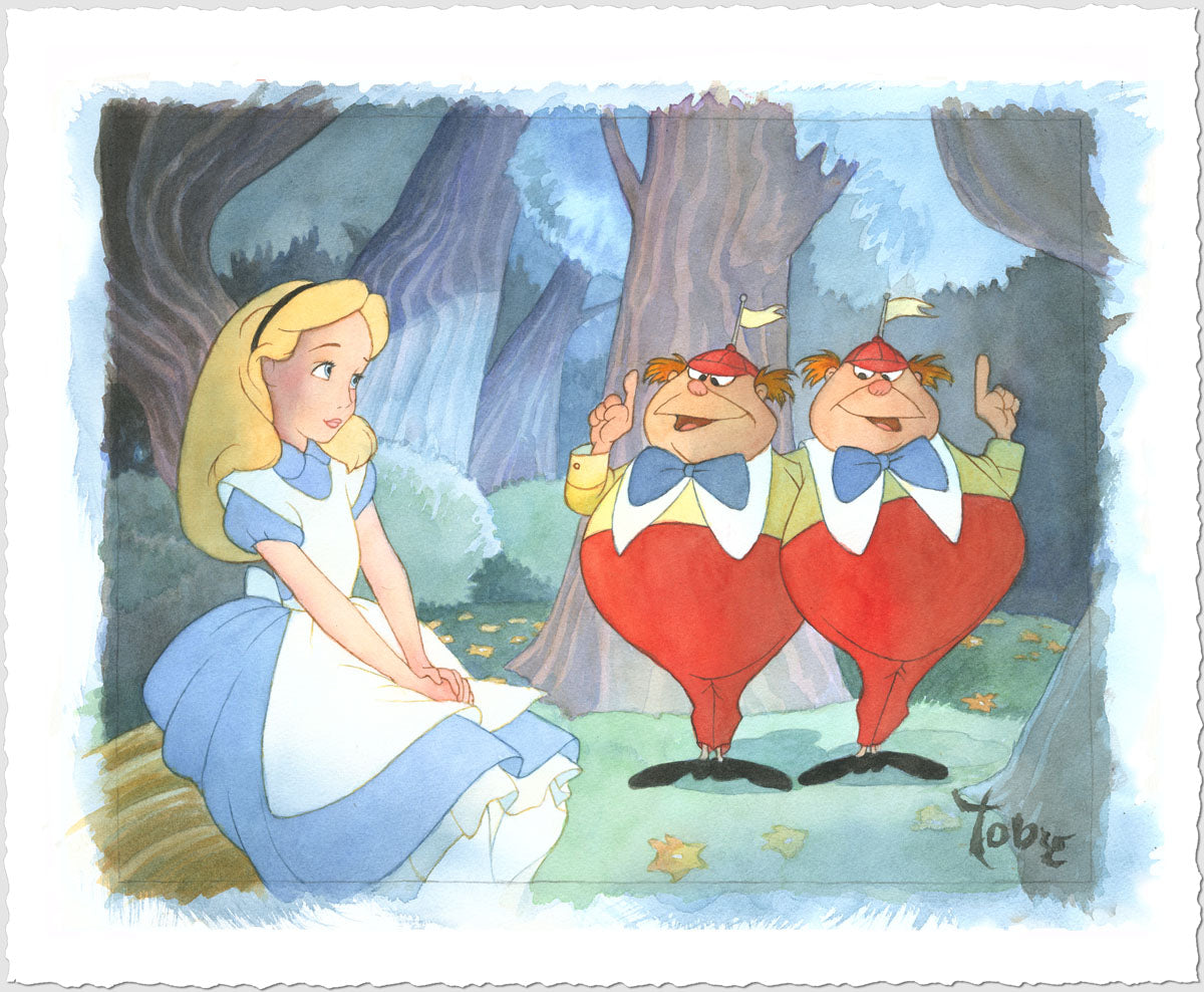 Toby Bluth Disney "Contrarywise" Limited Edition Paper Giclee