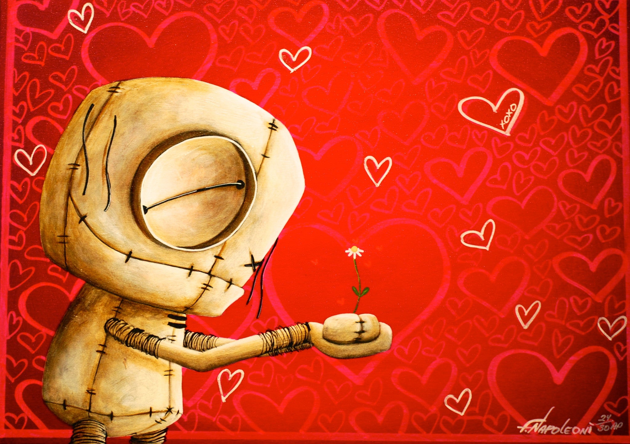 Fabio Napoleoni Feel The Love Limited Edition Canvas Giclee