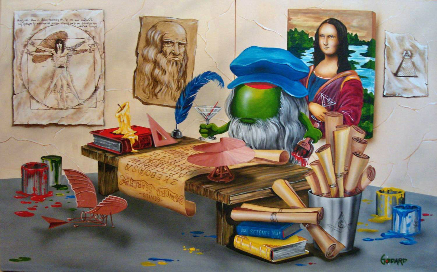 Michael Godard "Da Vinci" Limited Edition Canvas Giclee