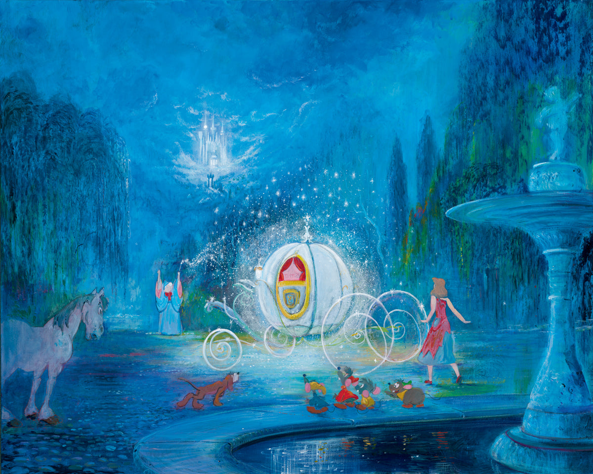 Harrison Ellenshaw Disney "A Dream Is a Wish Your Heart Makes" Limited Edition Canvas Giclee