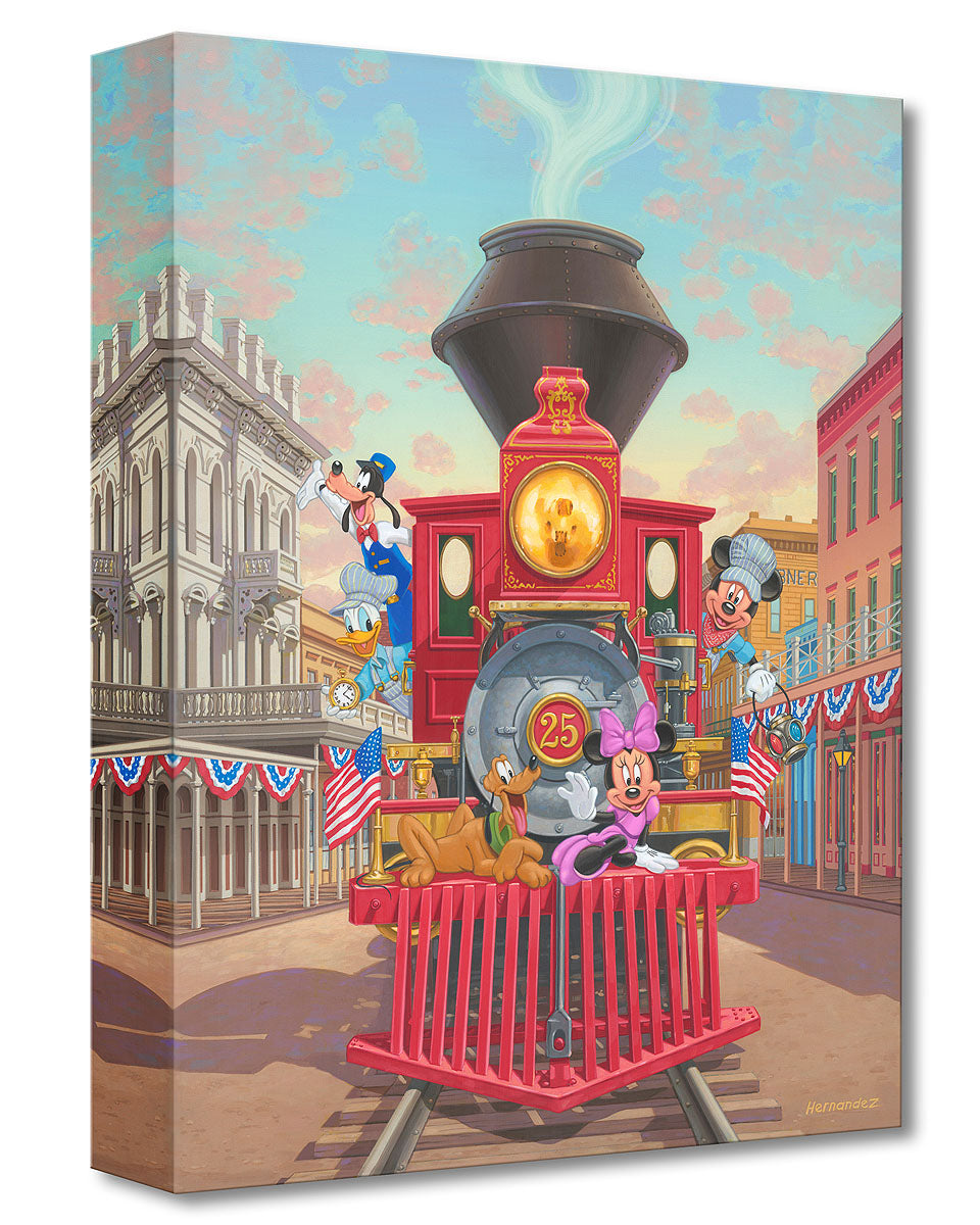 Manuel Hernandez Disney All Aboard Engine 25 Limited Edition Canvas Giclee